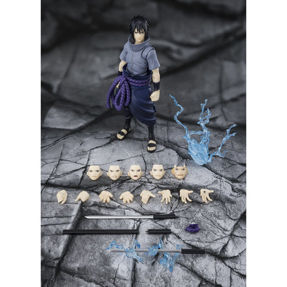 Figura S.H.Figuarts Sasuke Uchiha Solitário Shinobi Naruto Shippuden 14 5cm