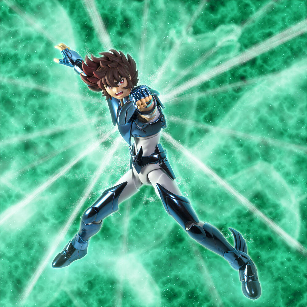 Statuetta di Pegaso di Seiya Edizione Originale in Bronzo con Tessuto Saint Seiya 15 5 cm