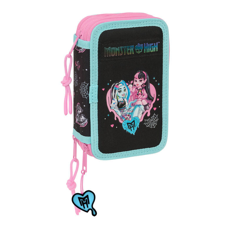monster high triple pencil case 37pcs