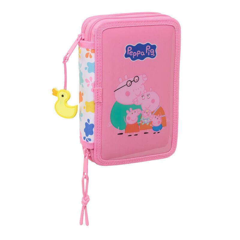 baby pig peppa pig pencil case 29pcs double