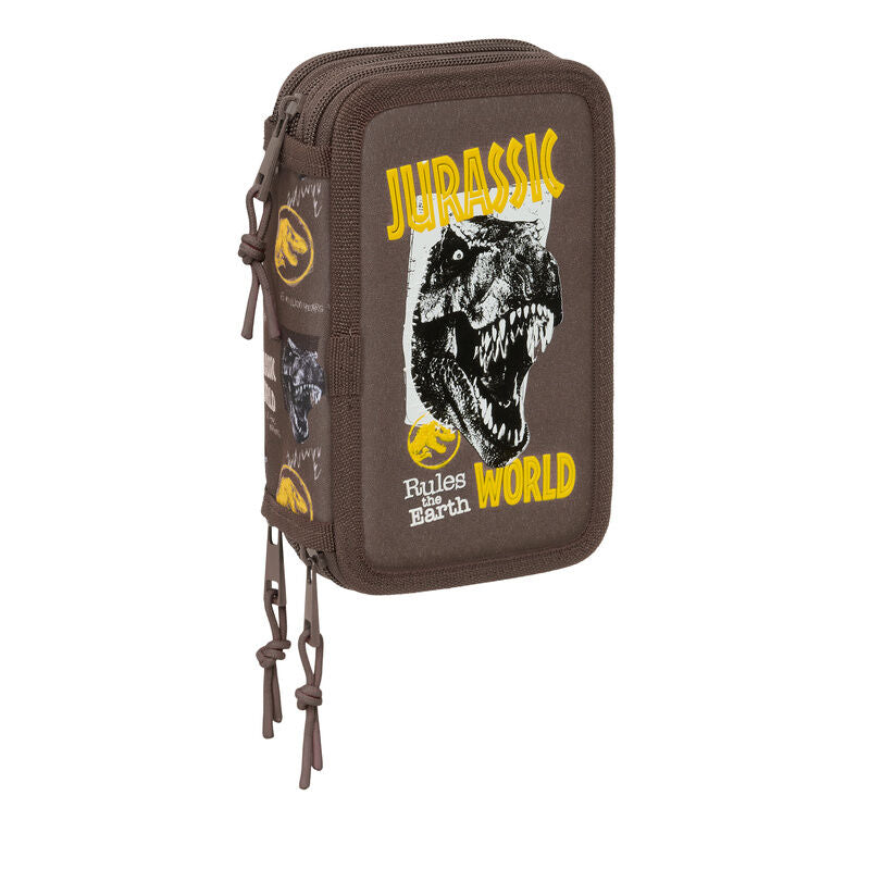 jurassic world pencil case 37pcs triple