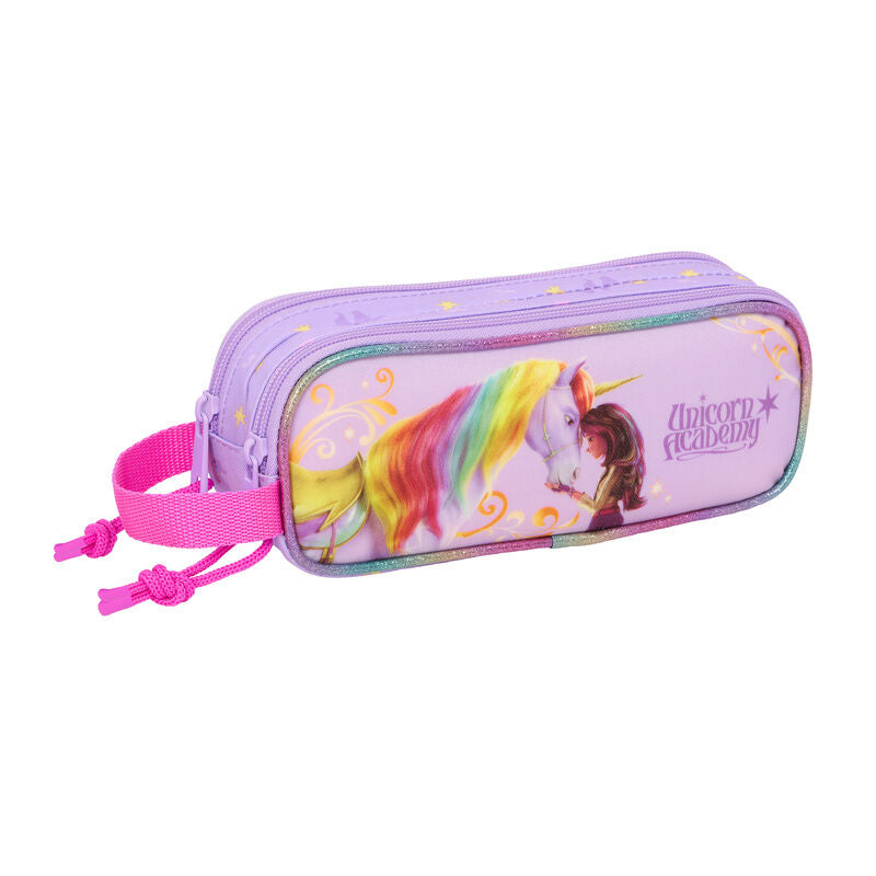 unicorn academy double pencil case