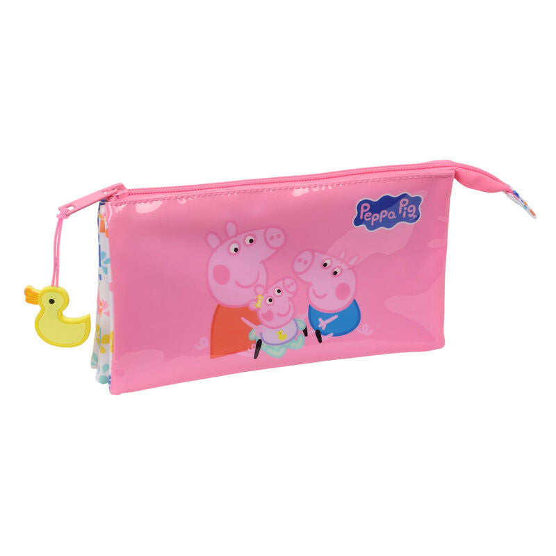 baby pig peppa pig triple pencil case