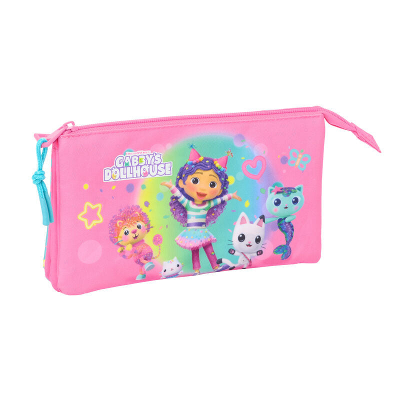 confetti pencil case gabby's dollhouse triple