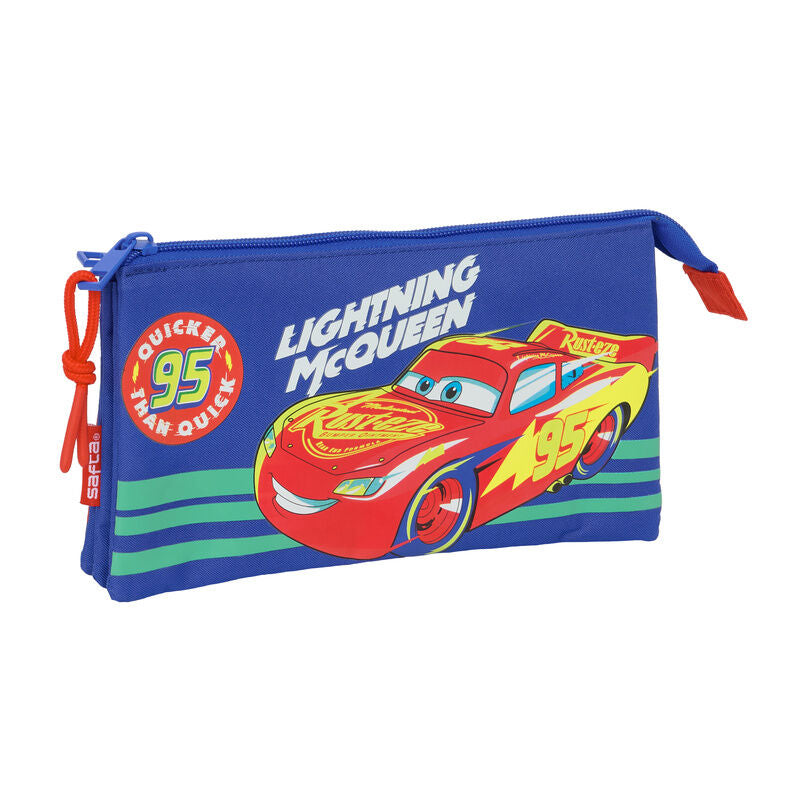 cars disney pixar triple pencil case