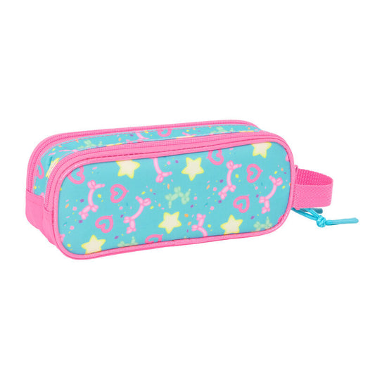 Estuche para lápices con confeti Casa de muñecas doble de Gabby