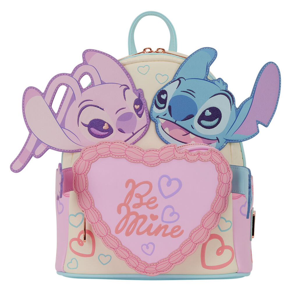 be mine angel & stitch disney loungefly backpack