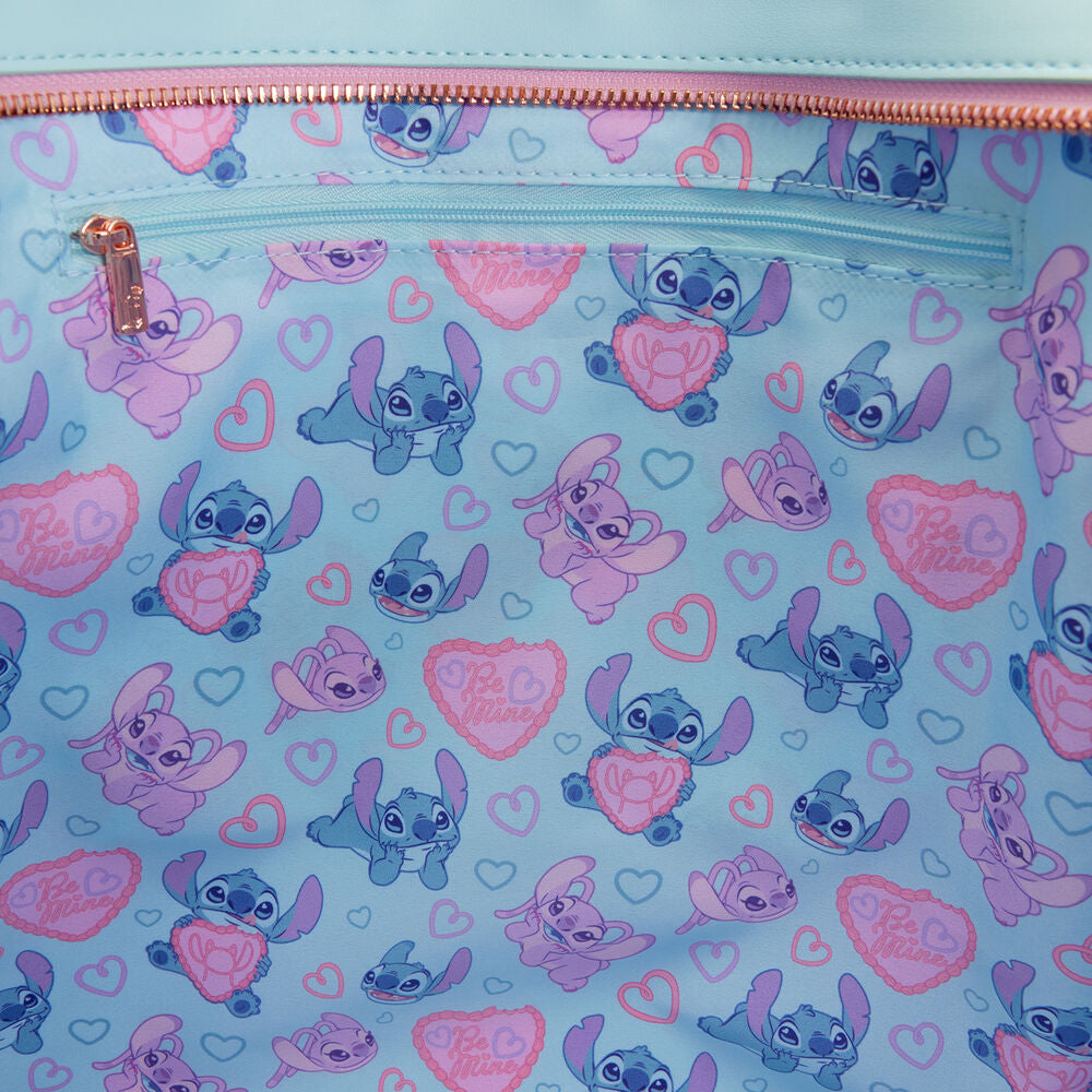 Bolsa Loungefly Disney True Love Angel & Stitch
