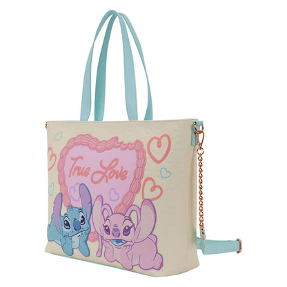 Bolsa Loungefly Disney True Love Angel & Stitch