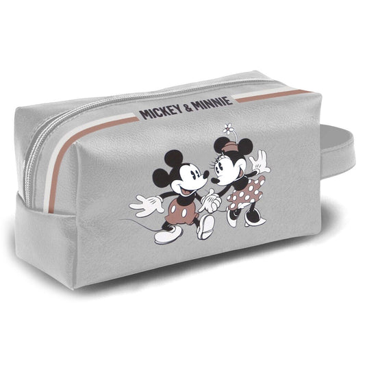 mickey & minnie disney varsity toiletry bag