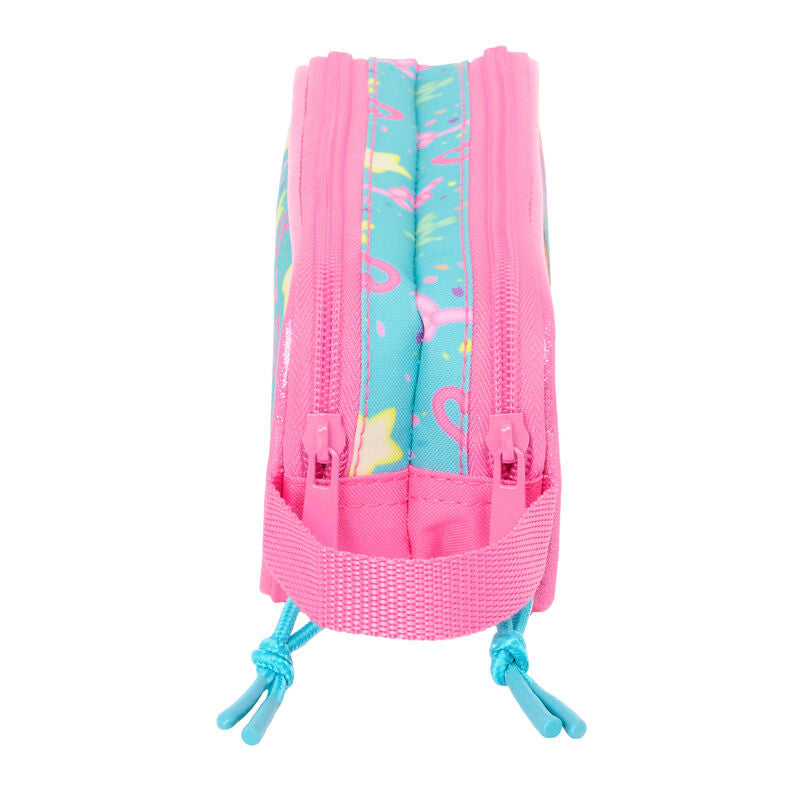 Estuche para lápices con confeti Casa de muñecas doble de Gabby