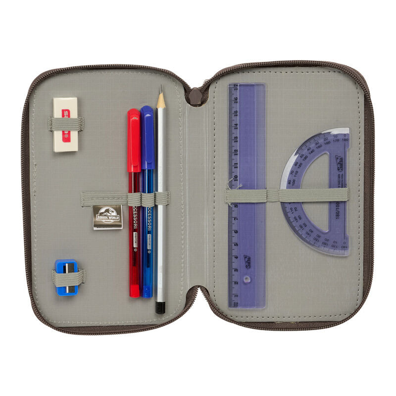 Jurassic World pencil case 37pcs triple