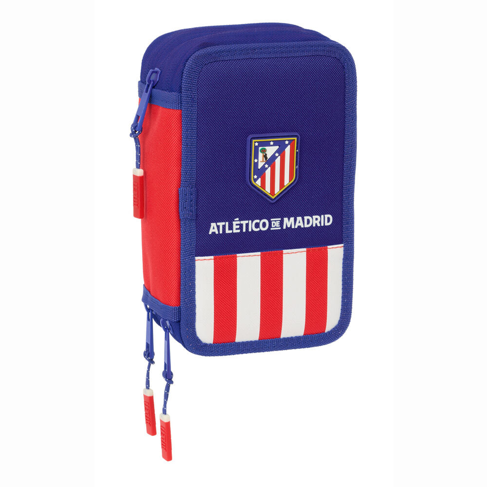 atletico de madrid triple pencil case 37pcs