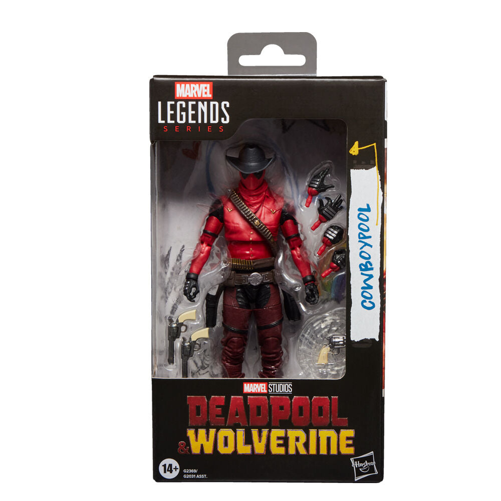 figure cowboypool deadpool & wolverine marvel legends series 15cm
