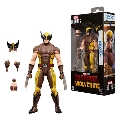 Figure Wolverine Brown Suit Deadpool & Wolverine Marvel Legends Series 15cm