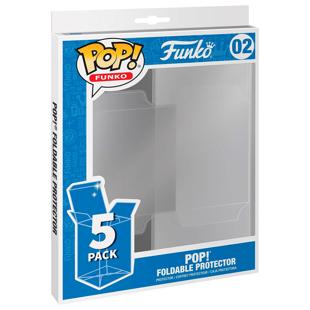 blister pack of 5 funko protective boxes
