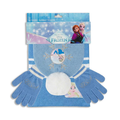 Disney Frozen hat, gloves, and scarf set
