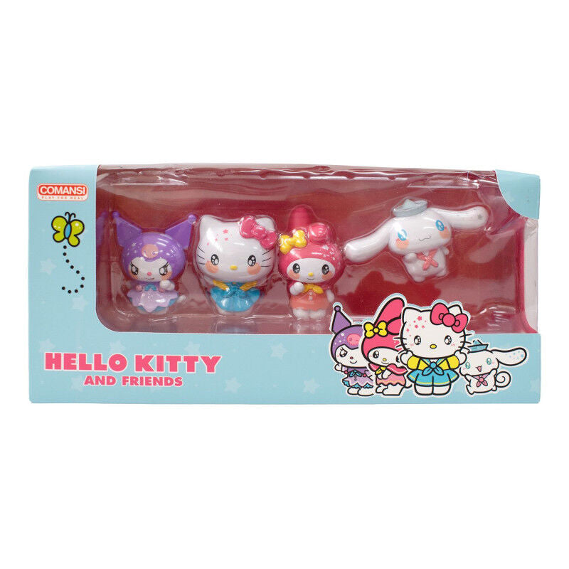 blister of 4 hello kitty friends figures