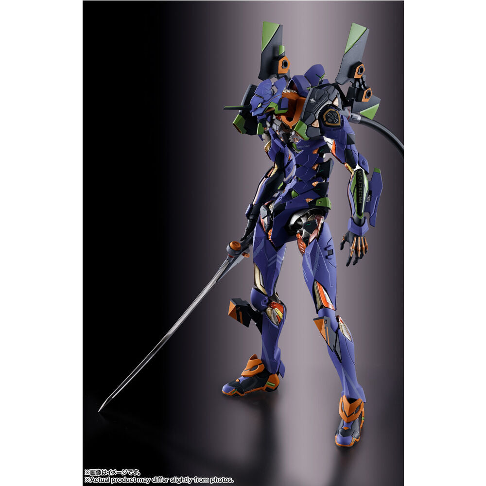 figure build eva test type 01 30th with the spear of gaius neon genesis evangelion 22cm