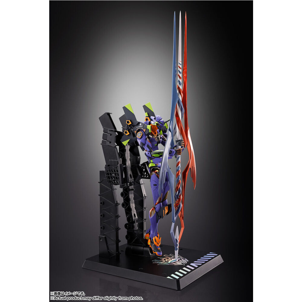 Figura Build Eva Test Type 01 30th com a Lança de Gaius Neon Genesis Evangelion 22cm