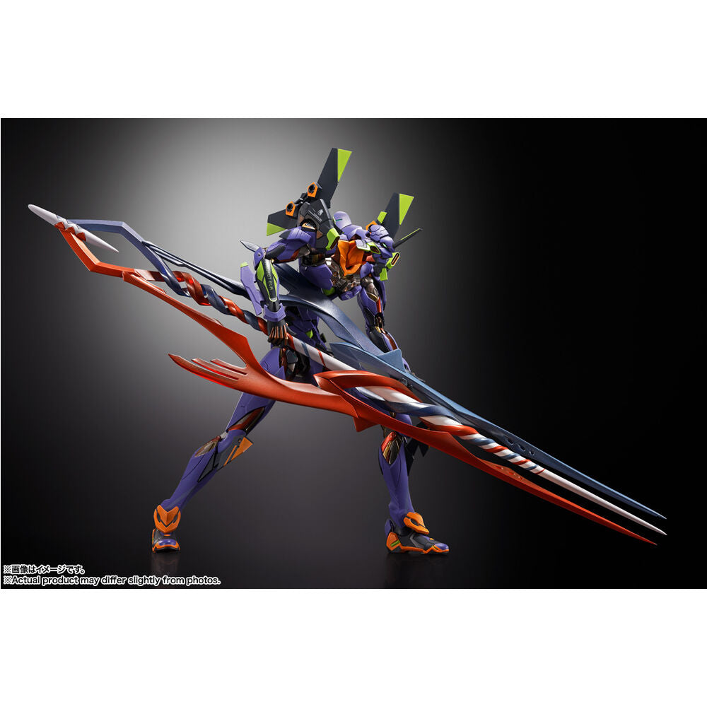 Figura Build Eva Test Type 01 30th com a Lança de Gaius Neon Genesis Evangelion 22cm