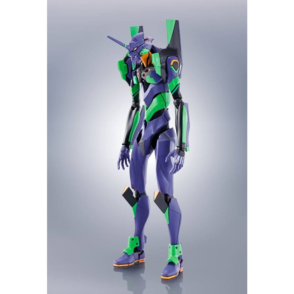 evangelion test type 01 figure  spear of cassius renewal color edition reissue robot spirits evangelion: 30 10 thrice upon a time 7cm