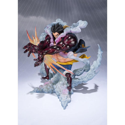 figure figuarts zero monkey d luffy gear 4 leo bazooka reissue one piece 18cm