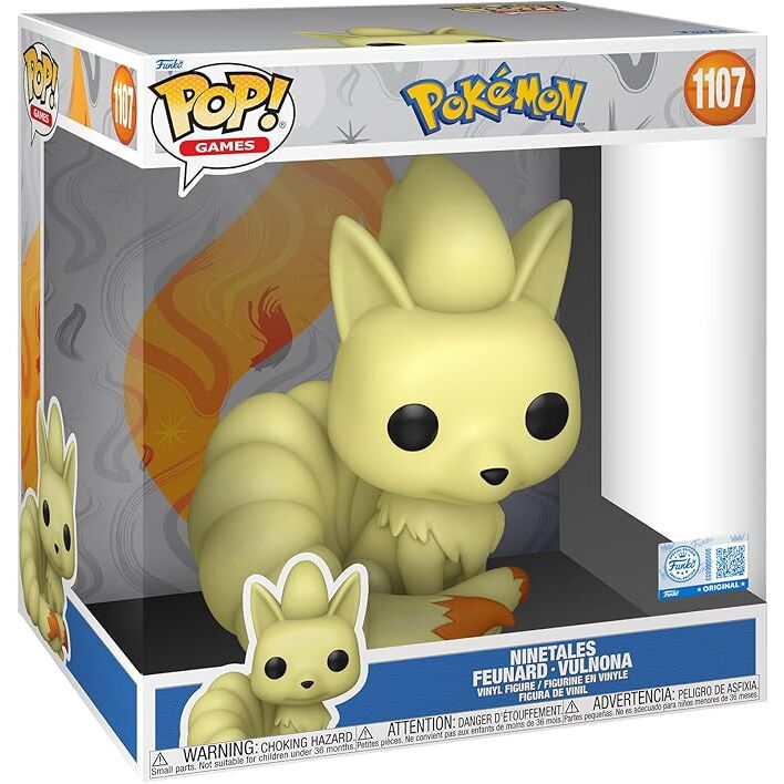 jumbo pop figure pokemon ninetales feunard vulnona exclusive