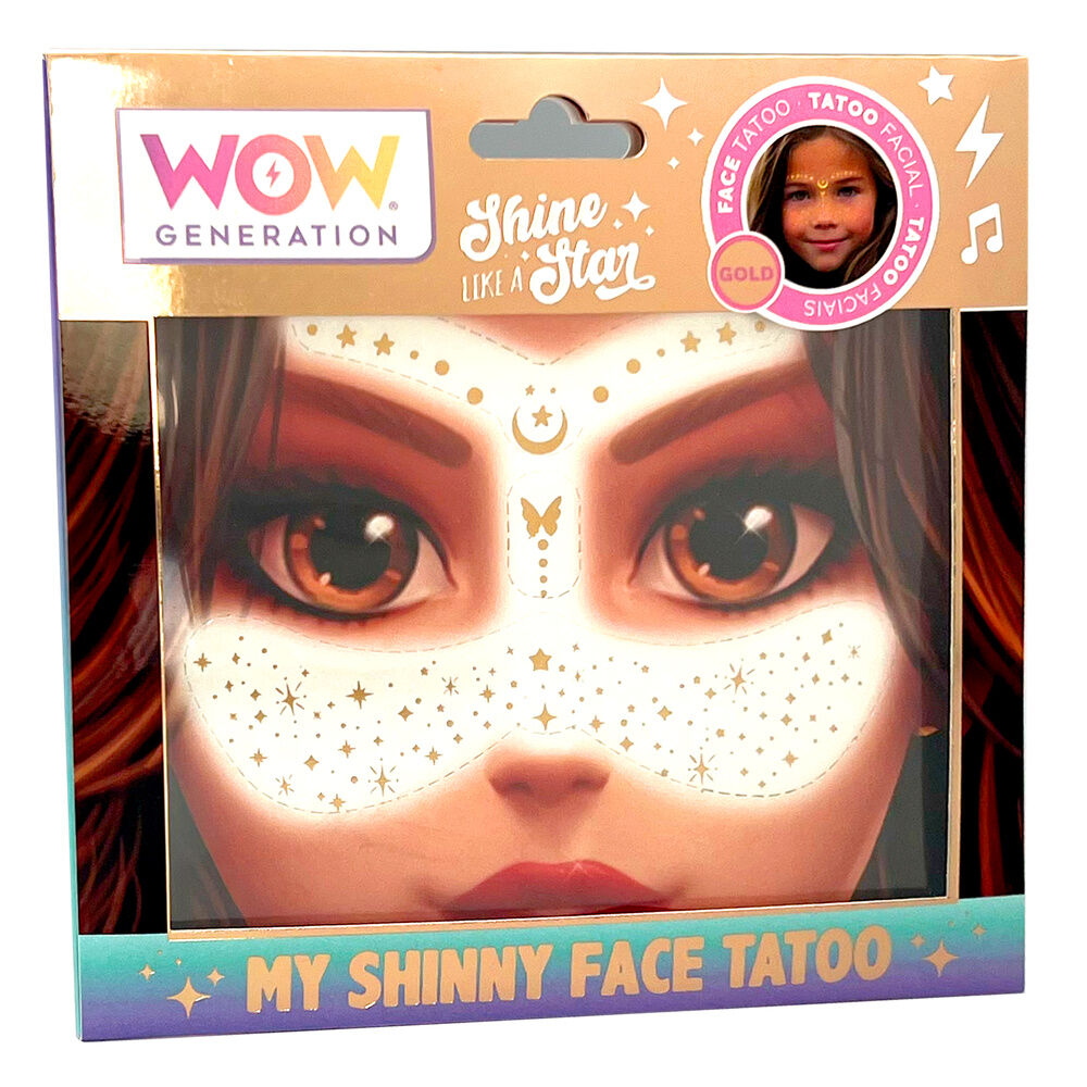 golden freckles face tattoo wow generation