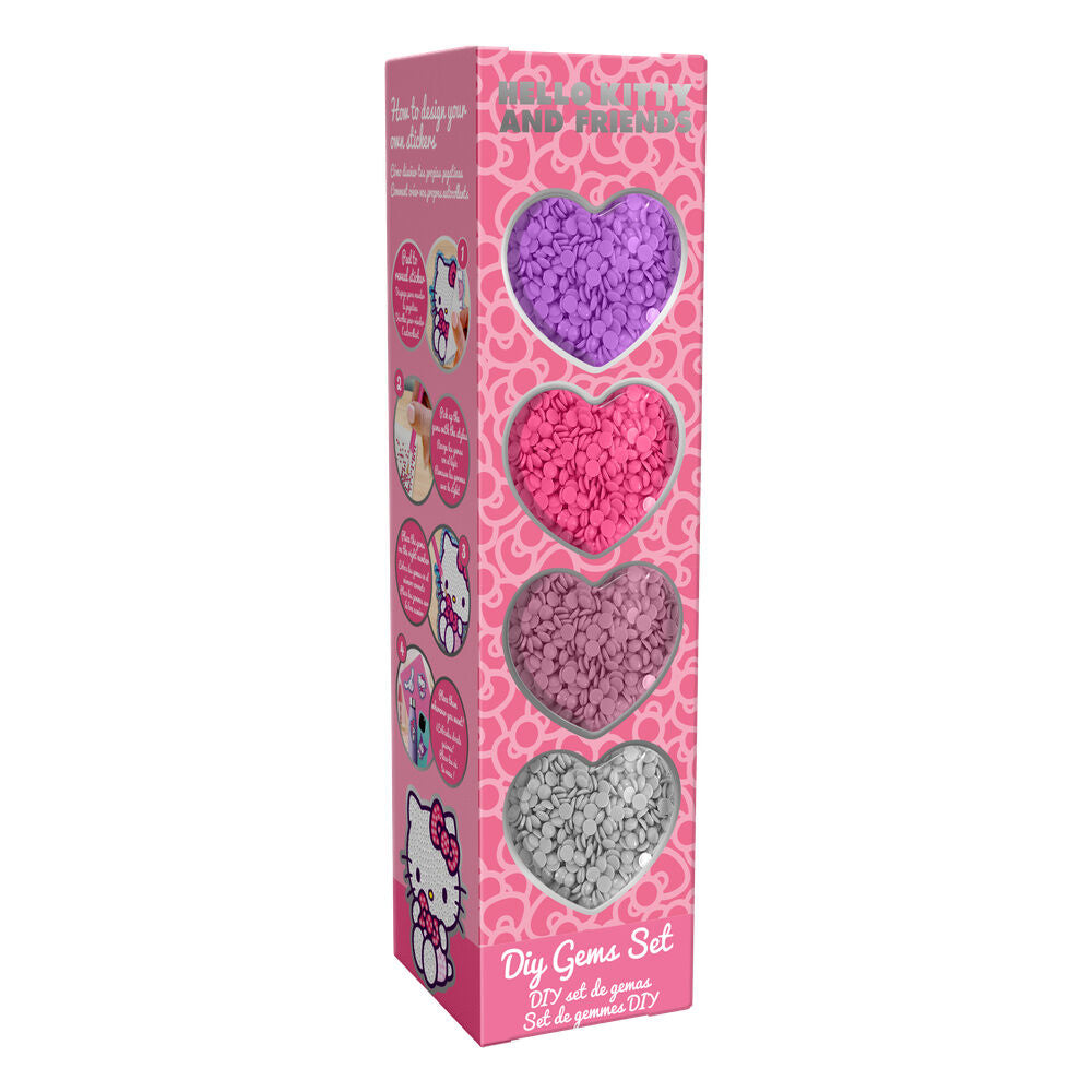 create your own stickers with hello kitty and friends gems