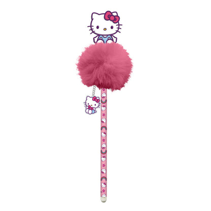 Penna con pompon di Hello Kitty e amici