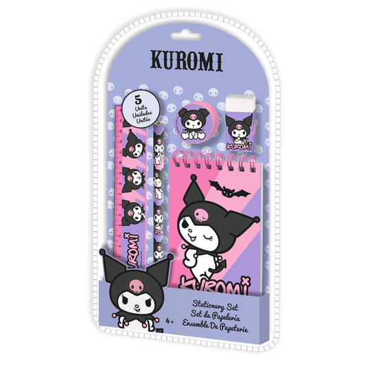 kuromi hello kitty stationery set 5pcs