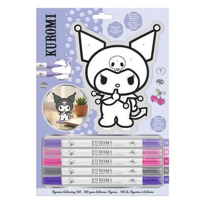 Kuromi Hello Kitty coloring set