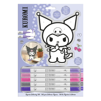 Kuromi Hello Kitty coloring set