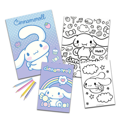 cinnamoroll hello kitty coloring set