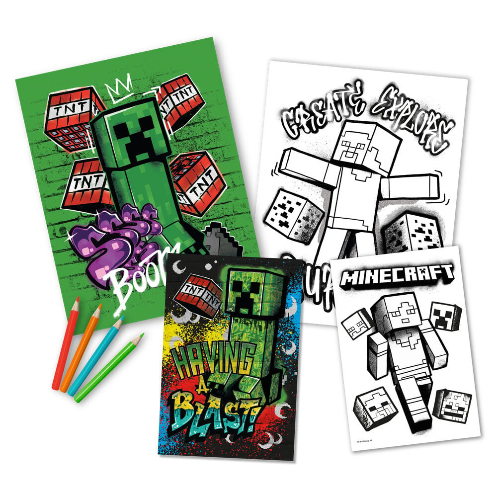 Minecraft coloring set