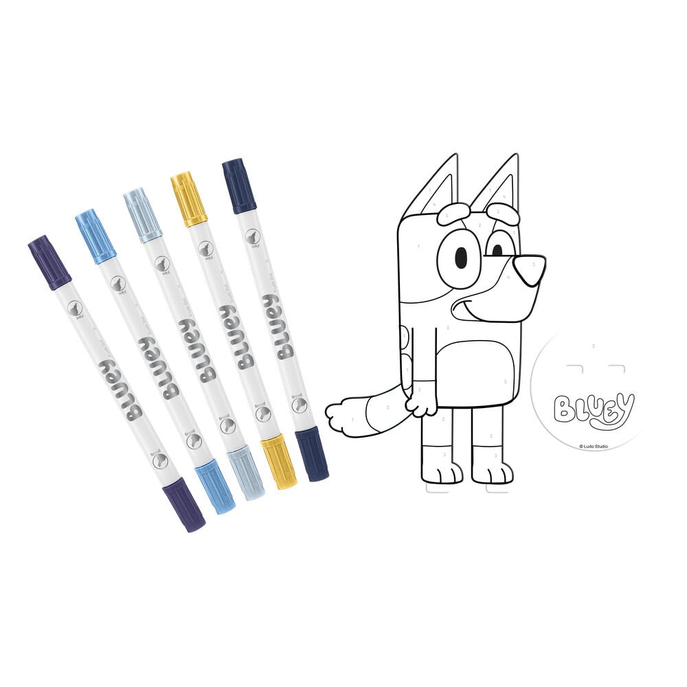 Bluey coloring set