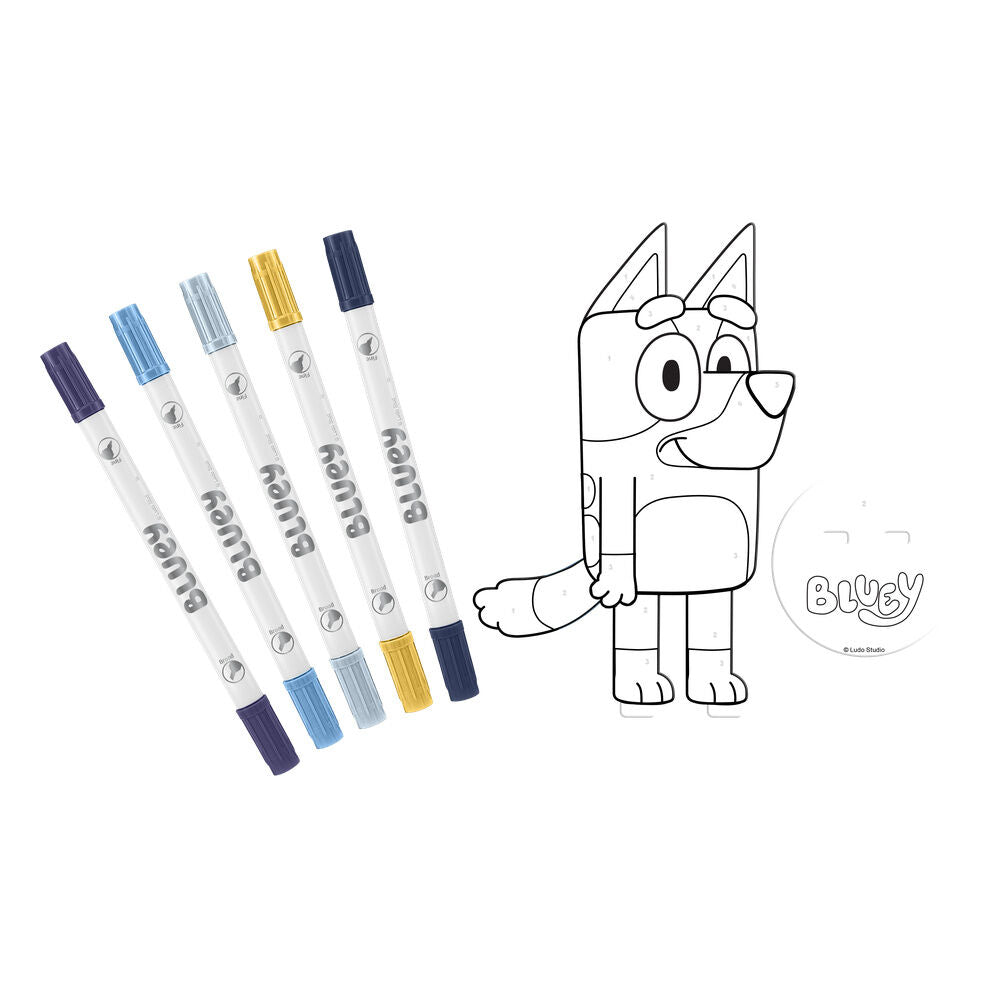Bluey coloring set