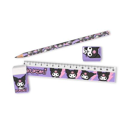 Kuromi Hello Kitty Stationery Set Pencil Case