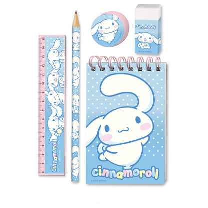 Ensemble de papeterie Cinnamoroll Hello Kitty 5 pièces