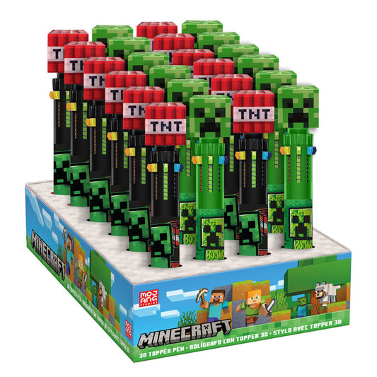 minecraft 3d topper 10 colors assorted