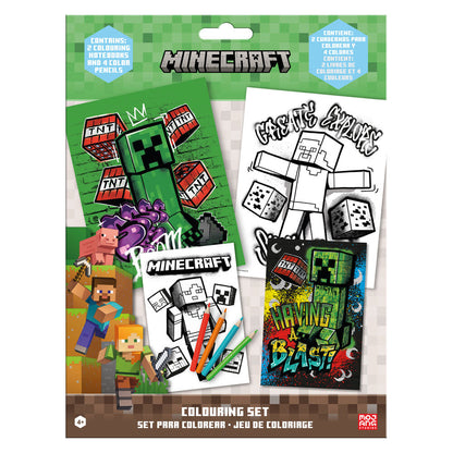 Minecraft coloring set
