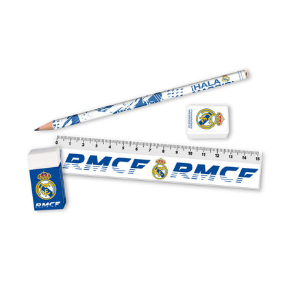 Ensemble de papeterie Real Madrid trousse