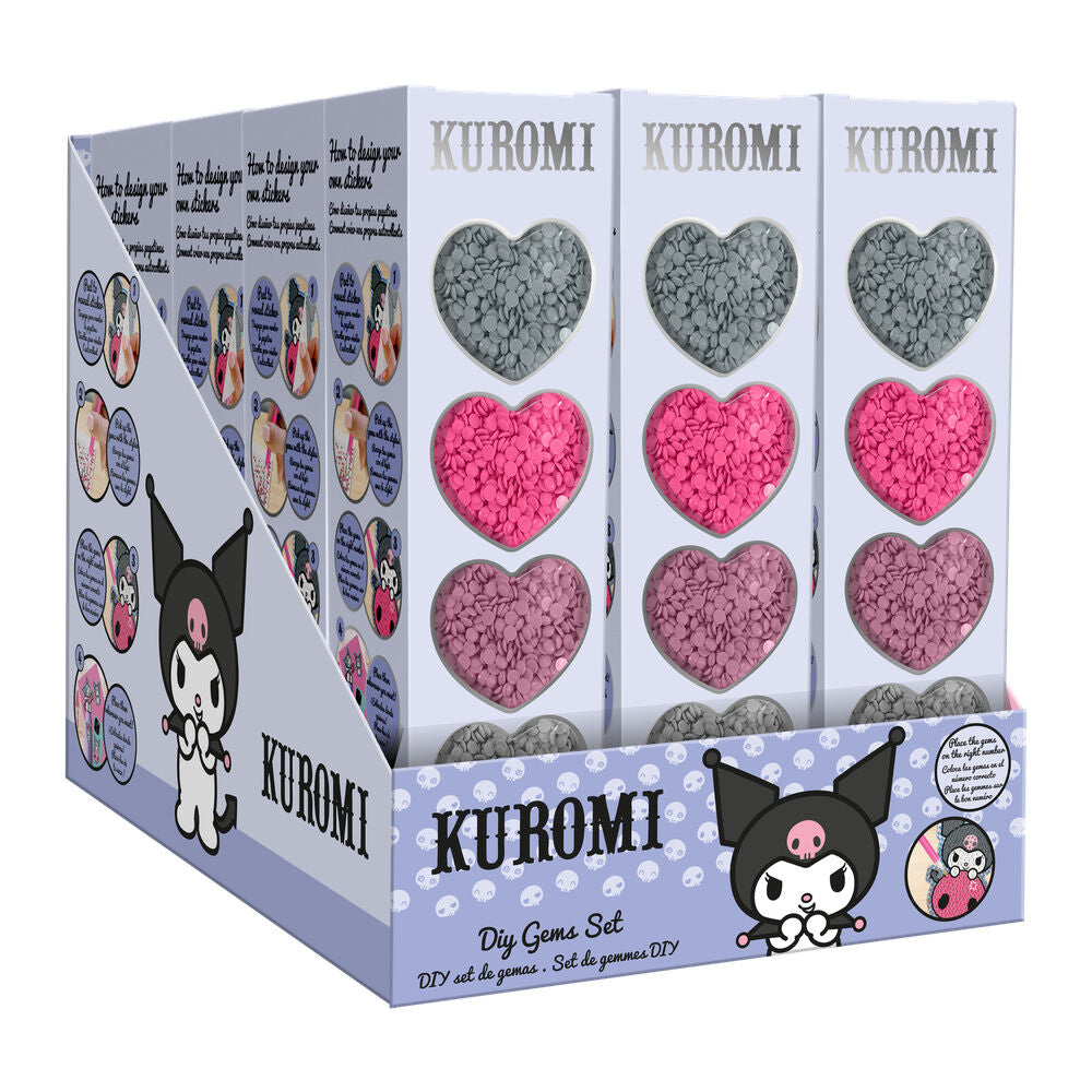 Create your own stickers with Kuromi Hello Kitty gems