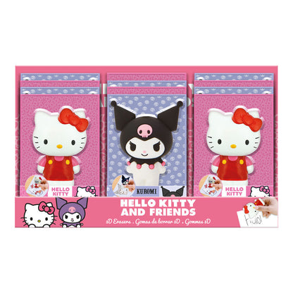 3d hello kitty and friends eraser assortment