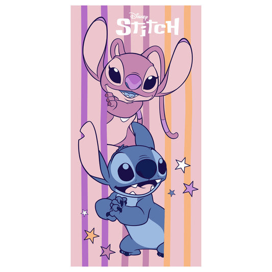 disney angel & stitch microfiber towel