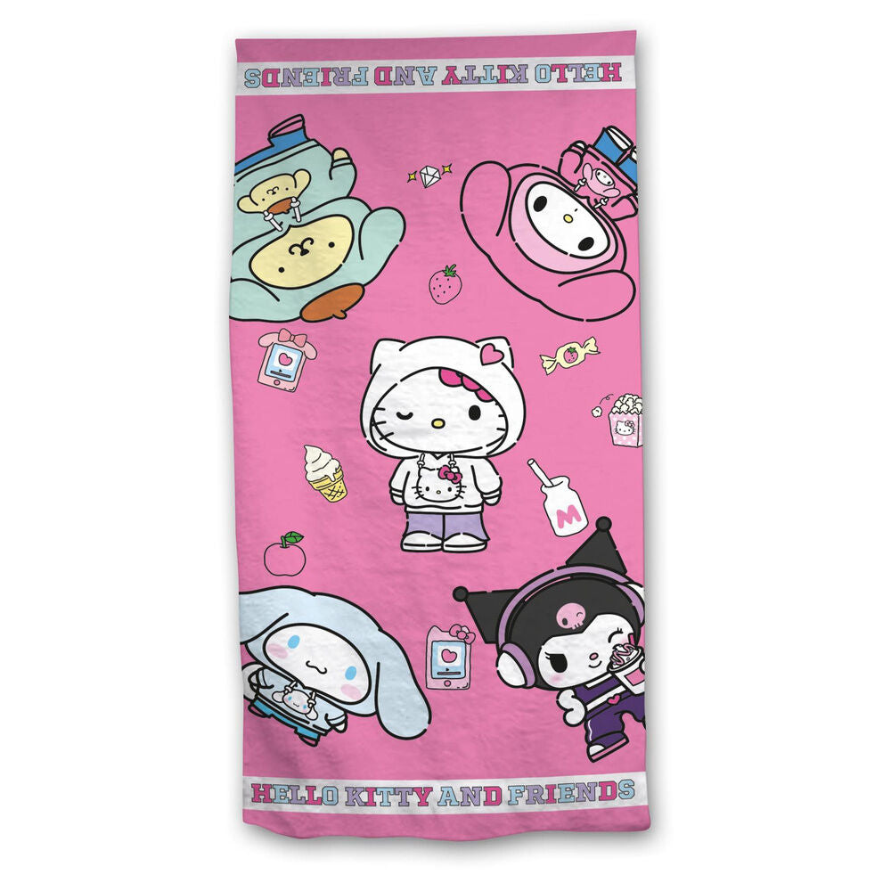 hello kitty & friends microfiber towel