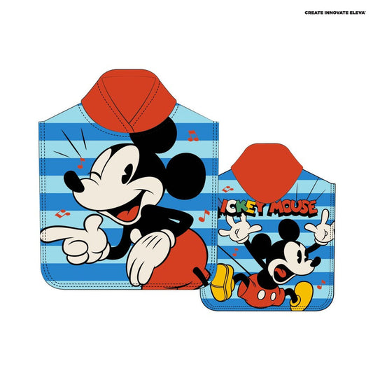 Poncho de toalla de microfibra de Mickey Mouse