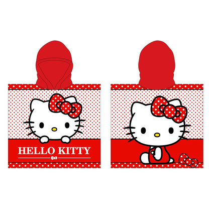 Hello Kitty microfiber towel poncho