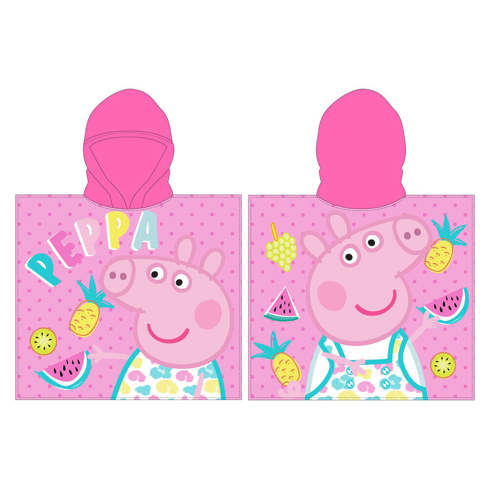 Peppa Pig microfiber poncho towel